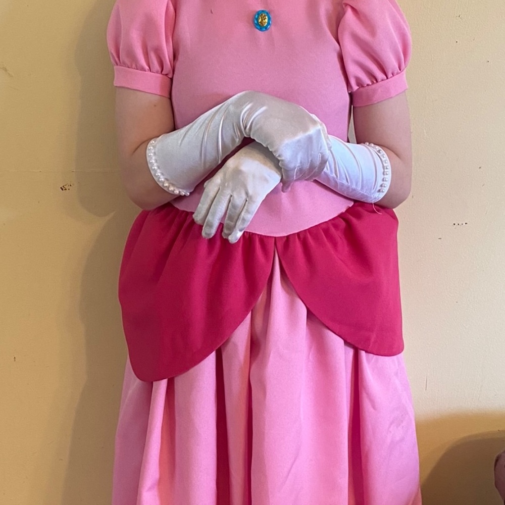MARIO BROS PEACH PRINCESS DRESS - Picture 2 of 16